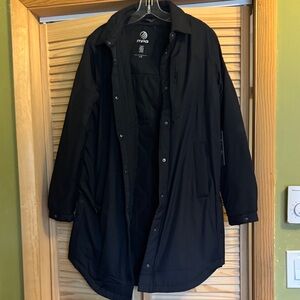 MPG Black Women's Waterproof Trench Coat